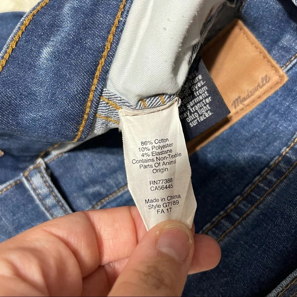 Madewell 9” High Rise Skinny Jeans Size 27 - Picture 7 of 7